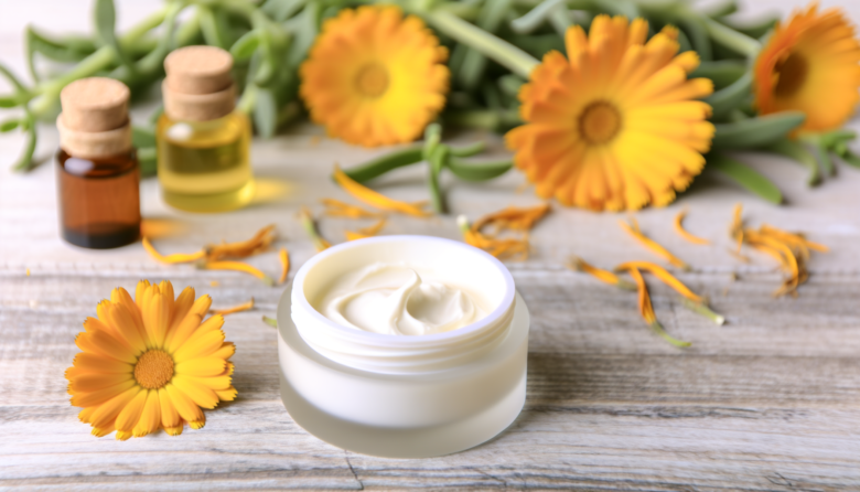 Creme Facial de Calêndula para Pele Sensível