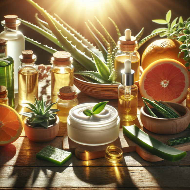 Produtos naturais para clarear manchas faciais em peles maduras expostas ao sol